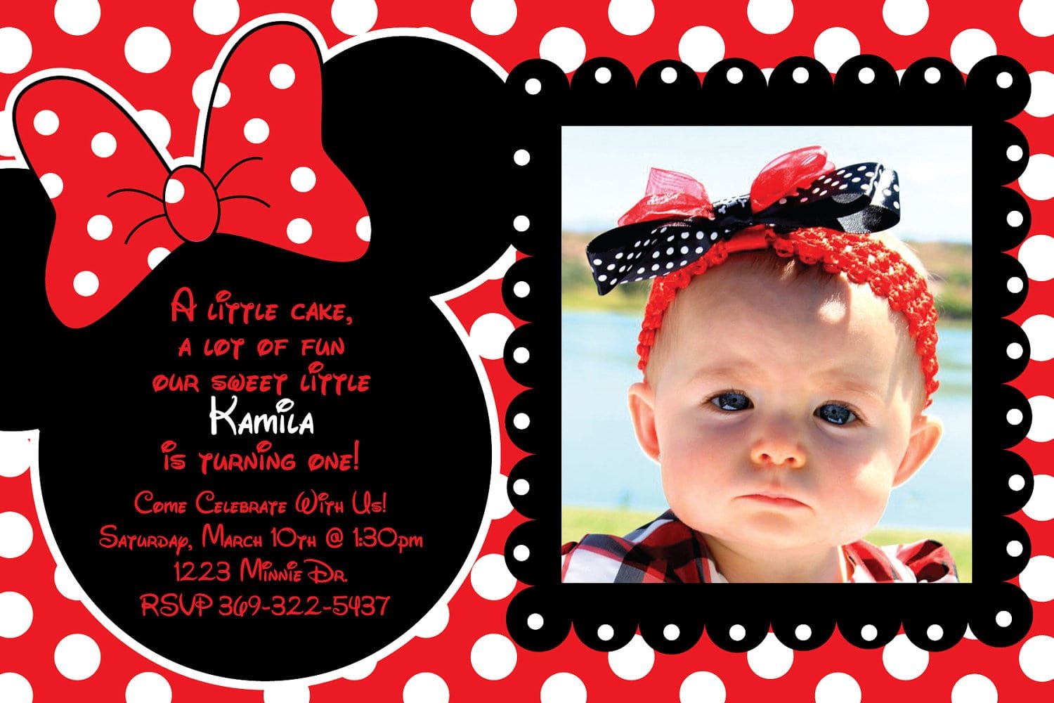 Doc    Red Minnie Mouse Birthday Invitations â Red Minnie Mouse